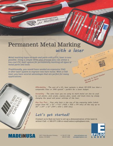 CO2 Metal Marking