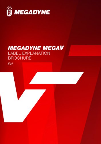 MEGADYNE MEGAV LABEL EXPLANATION BROCHURE