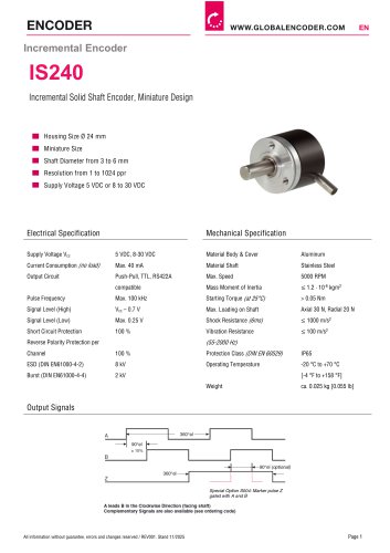 Datasheet IS240 (EN)