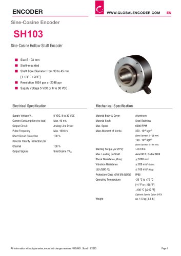 Datasheet SH103 (EN)