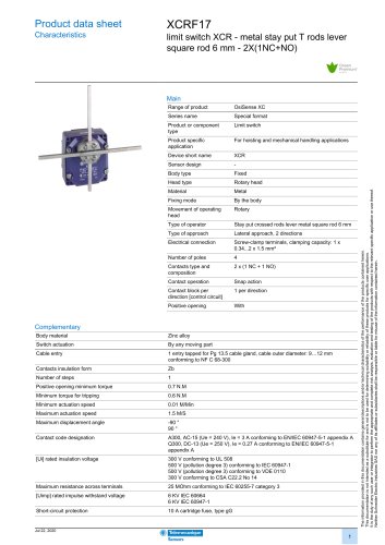 limit switch XCR