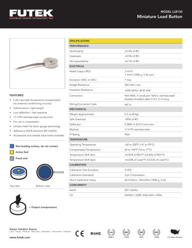 MODEL LLB130 Miniature Load Button