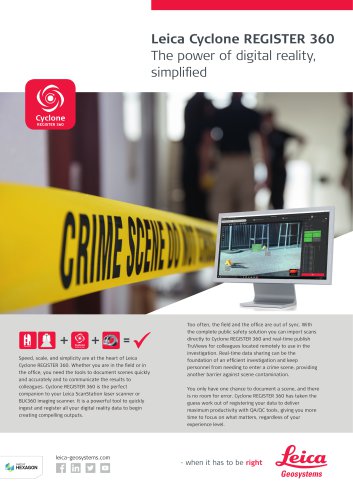 Leica Cyclone REGISTER 360 - Public Safety Flyer