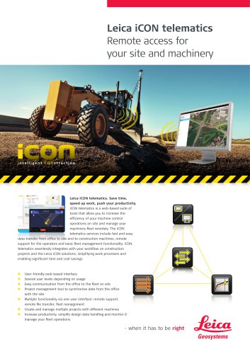 Leica iCON telematics