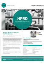 HPRD High Pressure Rupture Disc Product Information