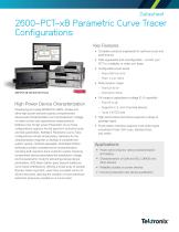 2600-PCT-xB Parametric Curve Tracer Configurations