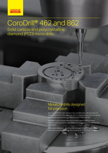 CoroDrill® 462 and 862