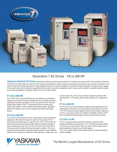 Flyer AC Drives 1/8 to 500 HP Generation 7