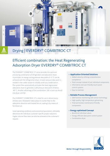 Compressed air dryer EVERDRY COMBITROC