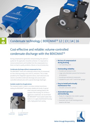 Condensate drains BEKOMAT