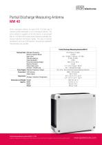 Partial Discharge Measuring Antenna MW 40