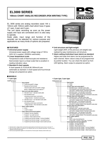 Strip Chart Recorder EL3000 pen