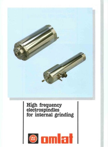 High frequency electrospindles for internal grinding