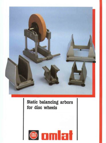 Static balancing arbors for disc wheels