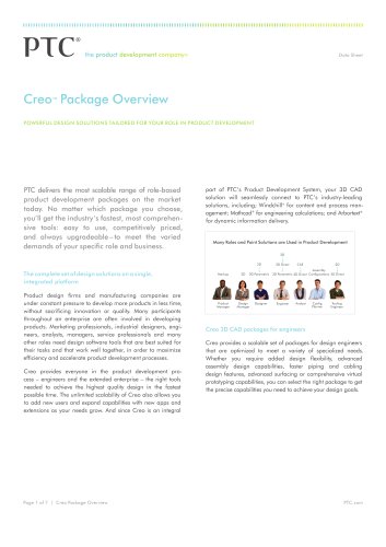 Creo™ Package Overview 