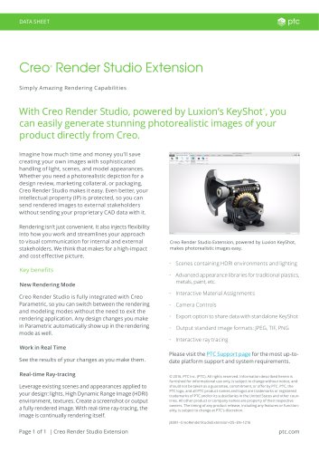 Creo Render Studio Extension