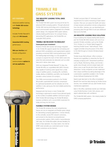 trimble R8 GNSS system