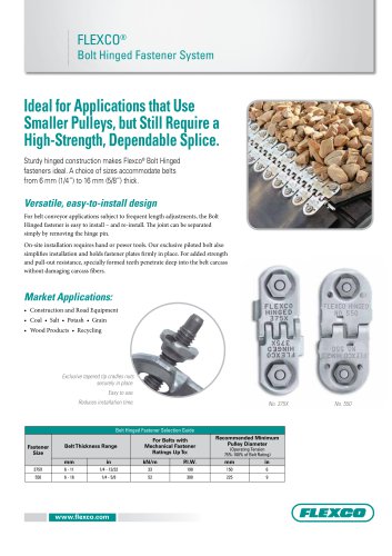 Bolt Hinged Fastener System