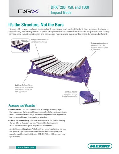 DRX 200, 750, 1500 Impact Beds