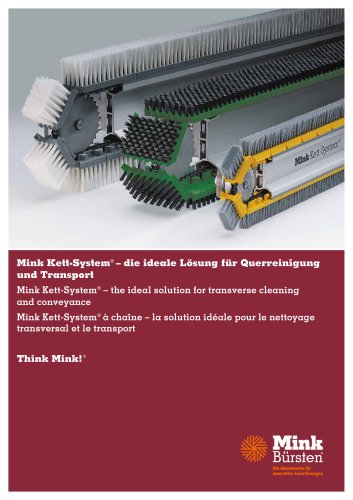 Mink Kett-System - the ideal solution for transverse cleaning and conveyance