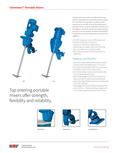 DT Top-Entering and Portable Mixers Bulletin