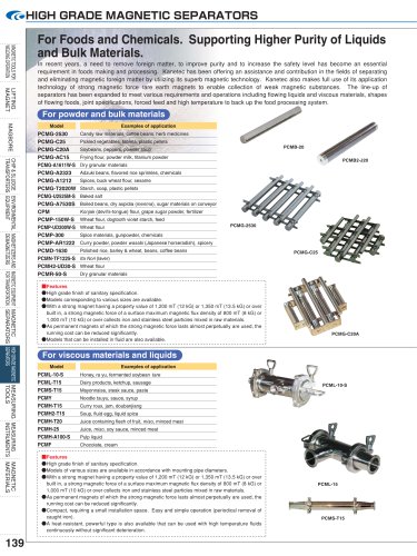 HIGH GRADE MAGNETIC SEPARATORS