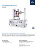 HIGH PRESSURE FOAM ANALYZER – HPFA