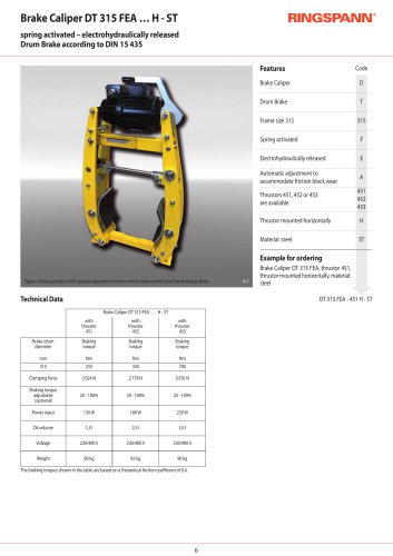 Datasheet DT 315 FEA &hellip; H - ST