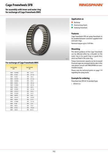 Datasheet SFB