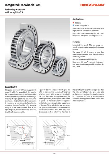 Integrated Freewheels FXM