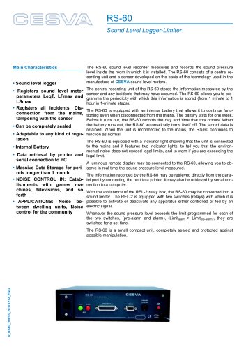 RS-60 Sound level recorder