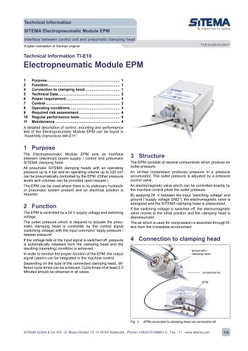 E10 Electropneumatic Module EPM