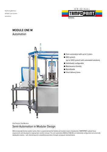 MODULE ONE M Semi-Automation