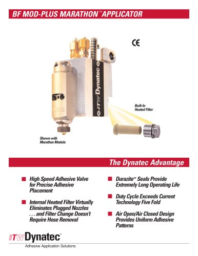 ITW Dynatec BF Mod-Plus Marathon Hot Melt Adhesive Applicator