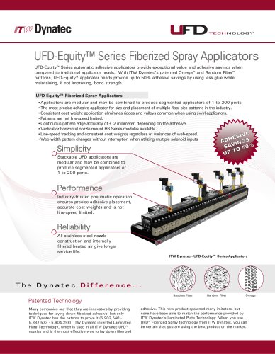 UFD-Equity Series Fiberized Spray Applicators