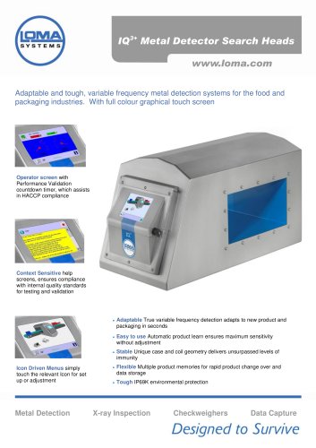 Metal Detector Search Heads IQ3+ - touch screen