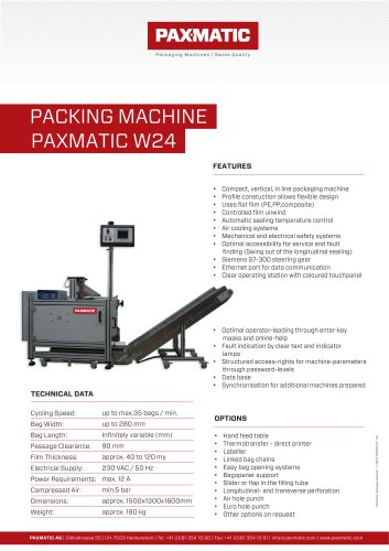 Packing machine W24