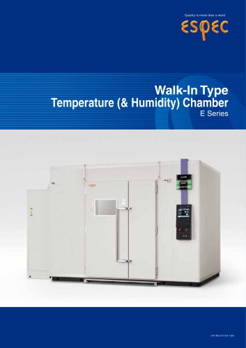 Walk-in Type Temperature (& Humidity) Chambers