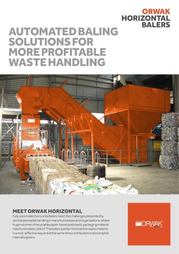 Orwak Horizontal Baler Folder
