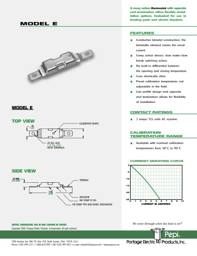 Pepi Model E Thermostat