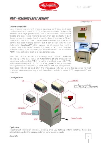 REX II - Marking Laser System