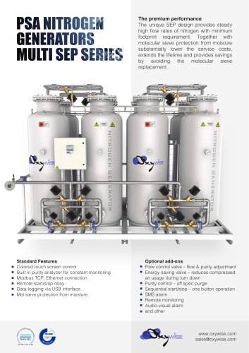 Nitrogen generators MULTISEP series