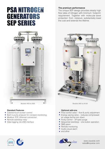 Nitrogen generators SEP series