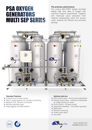 Oxygen generators MULTISEP series