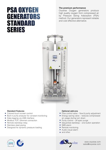 Oxygen generators Standard series