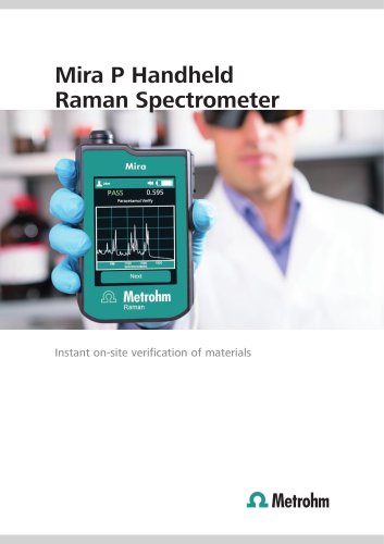 Mira P Handheld Raman Spectrometer – Instant on-site verification of materials