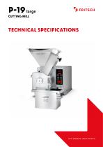 Technical specifications P-19 large
