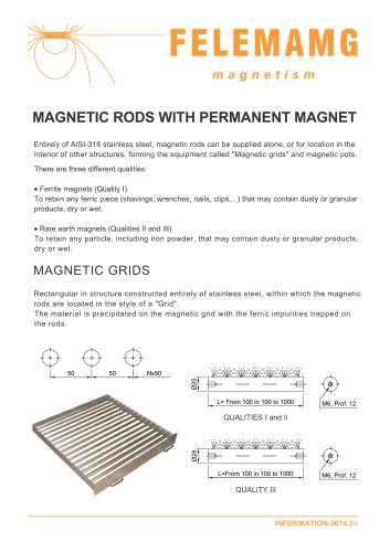 MAGNETIC RODS WITH PERMANENT MAGNET