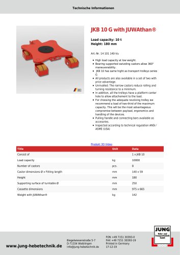 JKB 10 Product Details