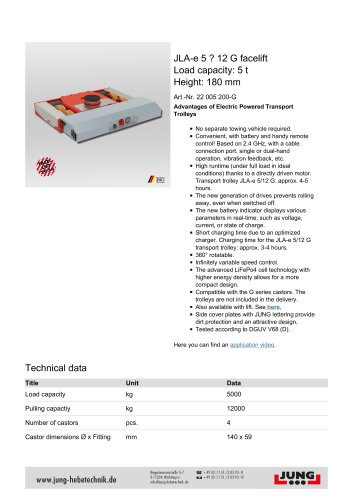 JLA-e 5 ⁄ 12 G facelift Brochure en